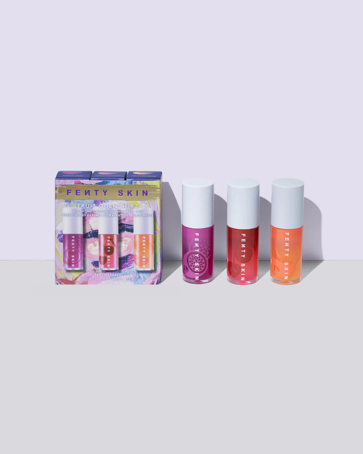 Fenty Beauty Fruit Quench'rz Hydrating + Strengthening Lip Oil Trio