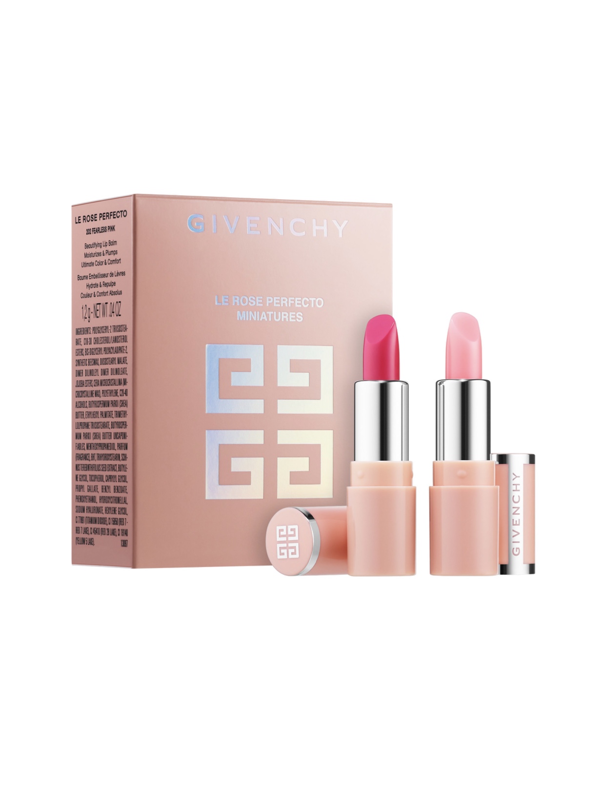 Givenchy Le Rose Perfecto Mini Lip Balm Duo