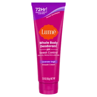 Lume Whole Body Deodorant + Sweat Control- Cream Tube