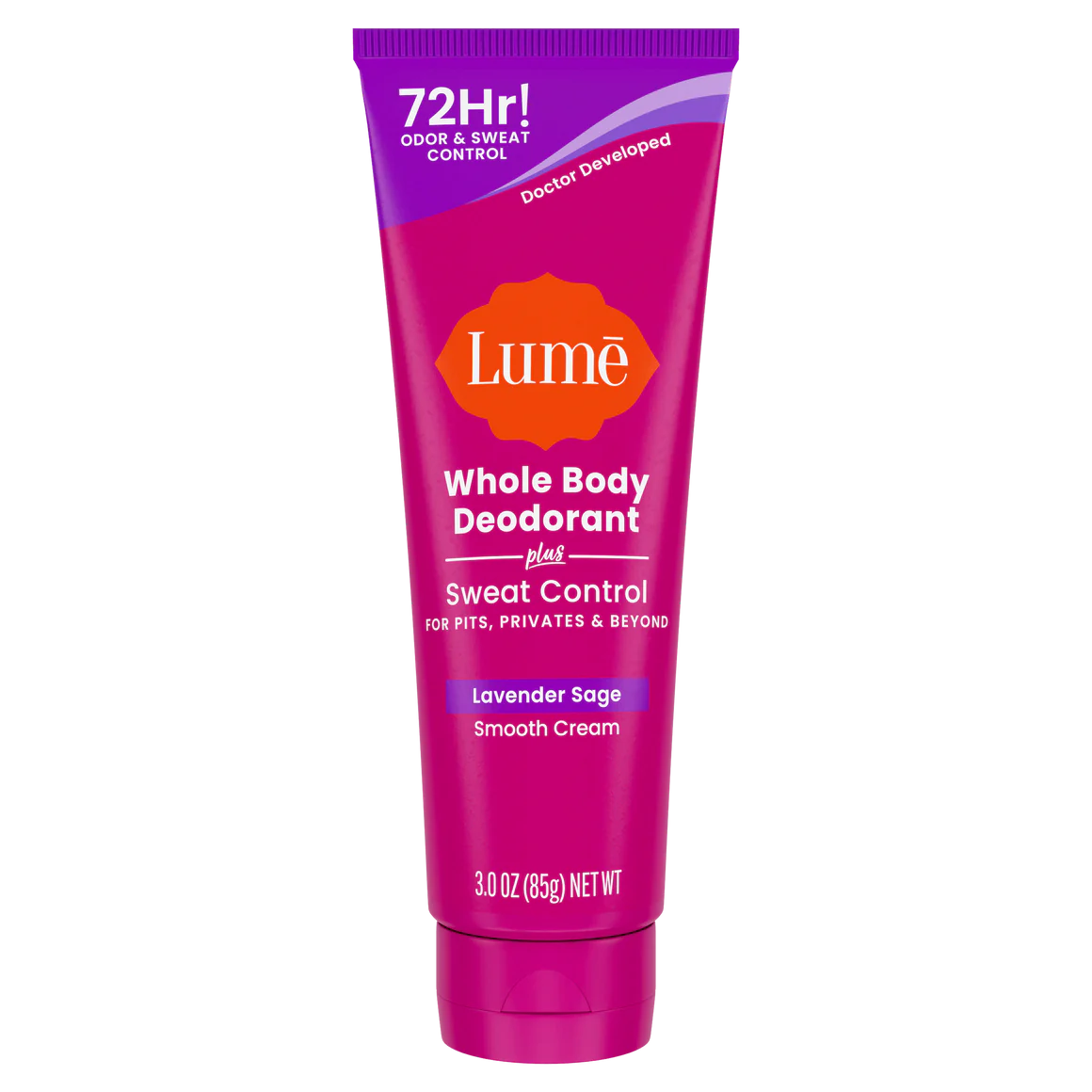 Lume Whole Body Deodorant + Sweat Control- Cream Tube