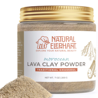 Natural Elephant Lava Clay Powder Traditional Ghassoul